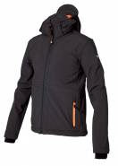 Chlapecká softshellová bunda SOFTSHELL HOODED BOY BLK