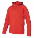 Chlapecká fleecová bunda FLEECE STRETCH HOODED BOY RED