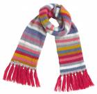 Dívčí zimní šála STRIPE HAIRY SCARF JR - FUX