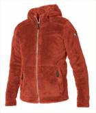 Chlapecká chlupatka s kapucí PELUCHE HOODED BOY RED