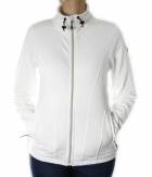 Dámská fleecová bunda FLEECE STRETCH HOODED WOMAN - WHT