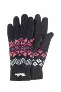 Dámské zimní rukavice JACQUARD GLOVE - BLK