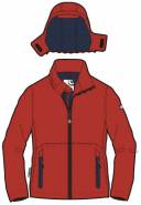 Chlapecká softshellová bunda - SOFTSHELL HOODED BOY RED