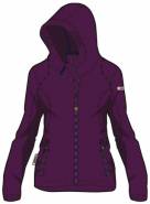 Dívčí softshellová bunda - FLEECE STRETCH HOODED GIRL PLU