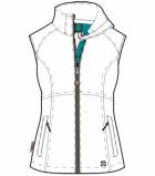 Dámská softshellová vesta - Softshell Vest Woman - WHT 