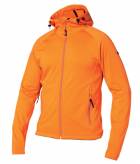 Pánská fleecová bunda s kapucí - FLEECE STRETCH HOODED ORG