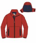 Pánská softshellová bunda - SOFTSHELL HOODED MAN - RED