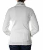 Dámská fleecová bunda - FLEECE STRETCH HOODED WOMAN - WHT