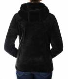 Dámská chlupatka - PELUCHE HOODED WOMAN BLK