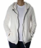 Dámská chlupatka - PELUCHE HOODED WOMAN WHT